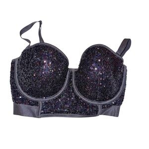 H&M Gray Bustier Top